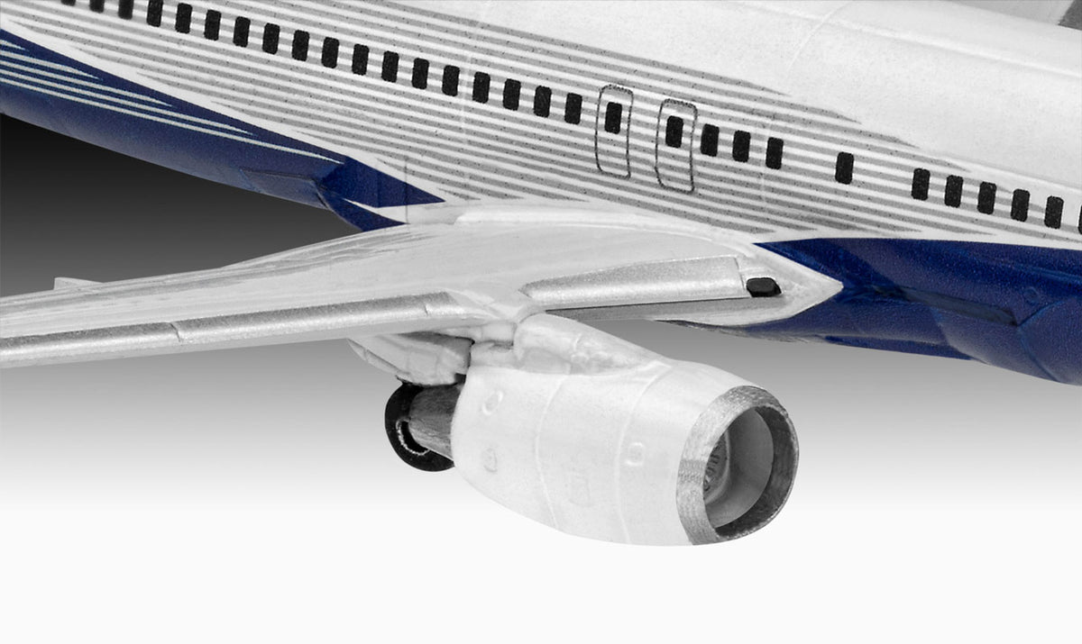 Revell Set Boeing 737-800 - 1:288 - Med lim og maling