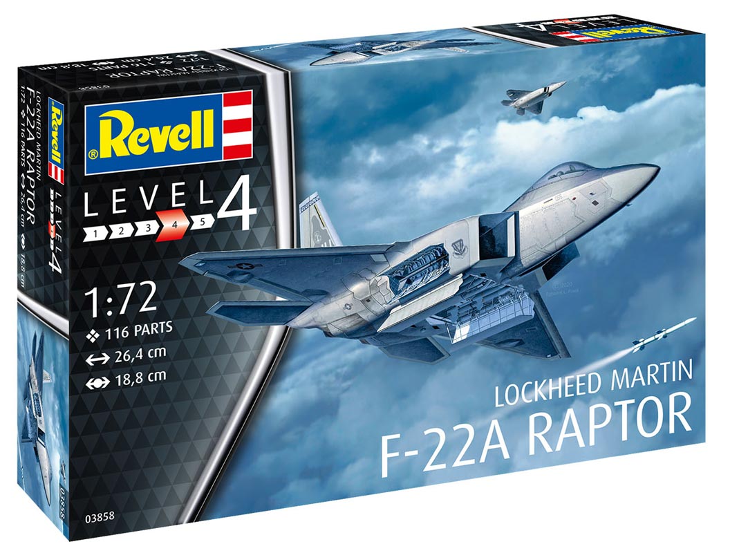 Revell Lockheed martin F-22A Raptor modelfly
