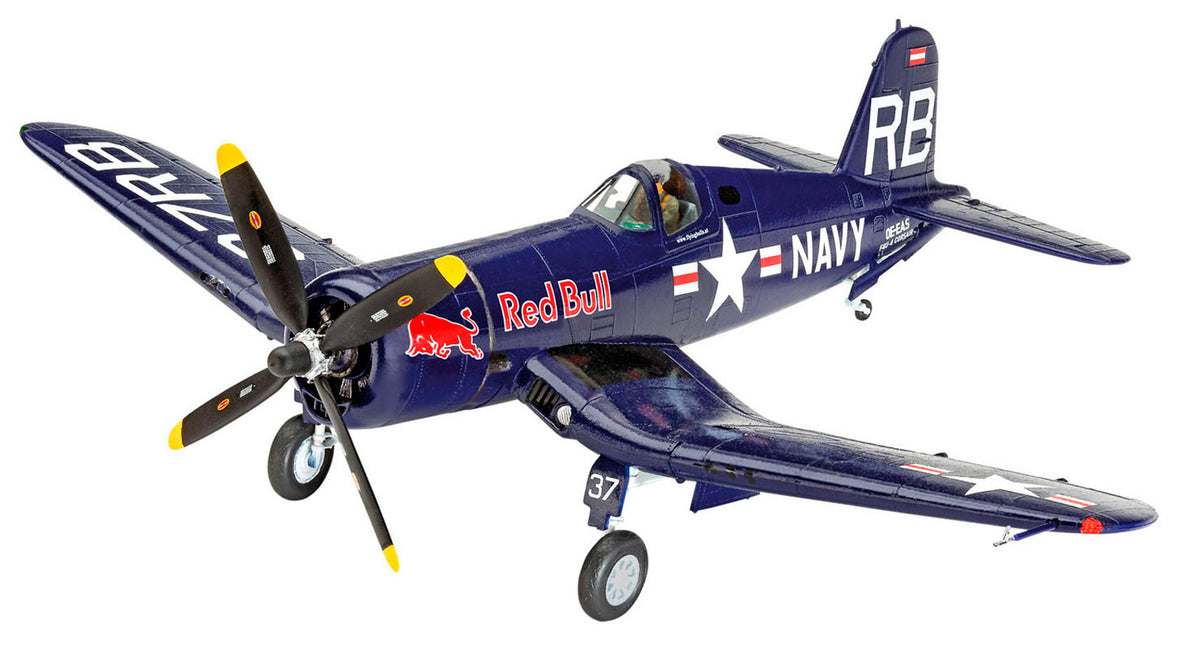 Revell F4U-4 Corsair Flying Bulls 25 års jubilæumsudgave: 1:48 modelfly