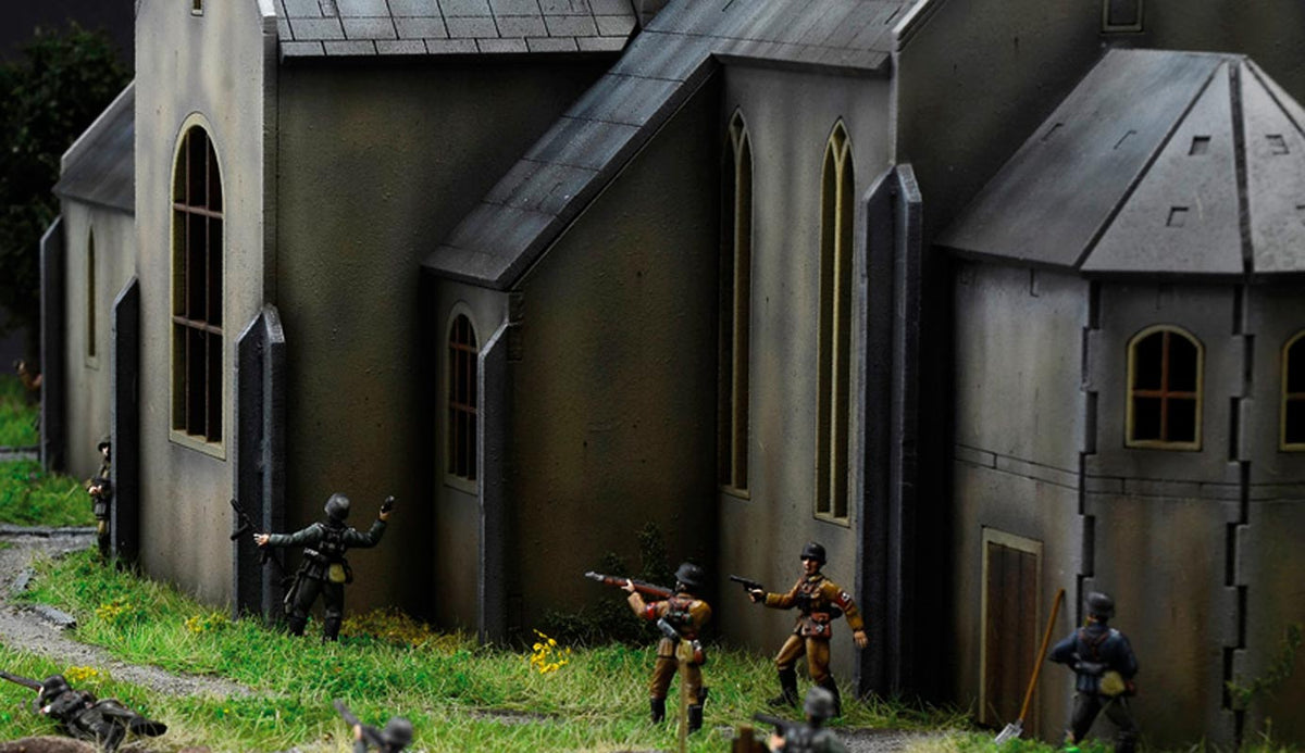 Italeri 1:72 Battle of Normandy Sainte-Mère-Eglise 6 June 1944 - Kampscene