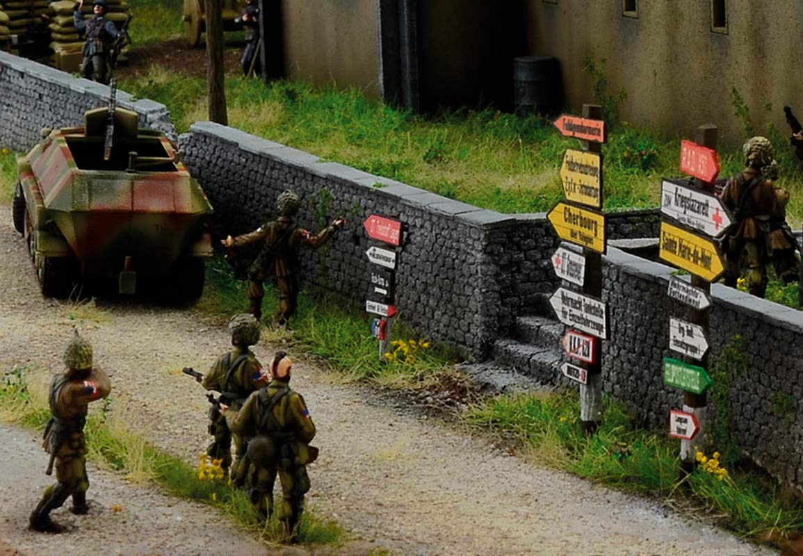 Italeri 1:72 Battle of Normandy Sainte-Mère-Eglise 6 June 1944 - Kampscene