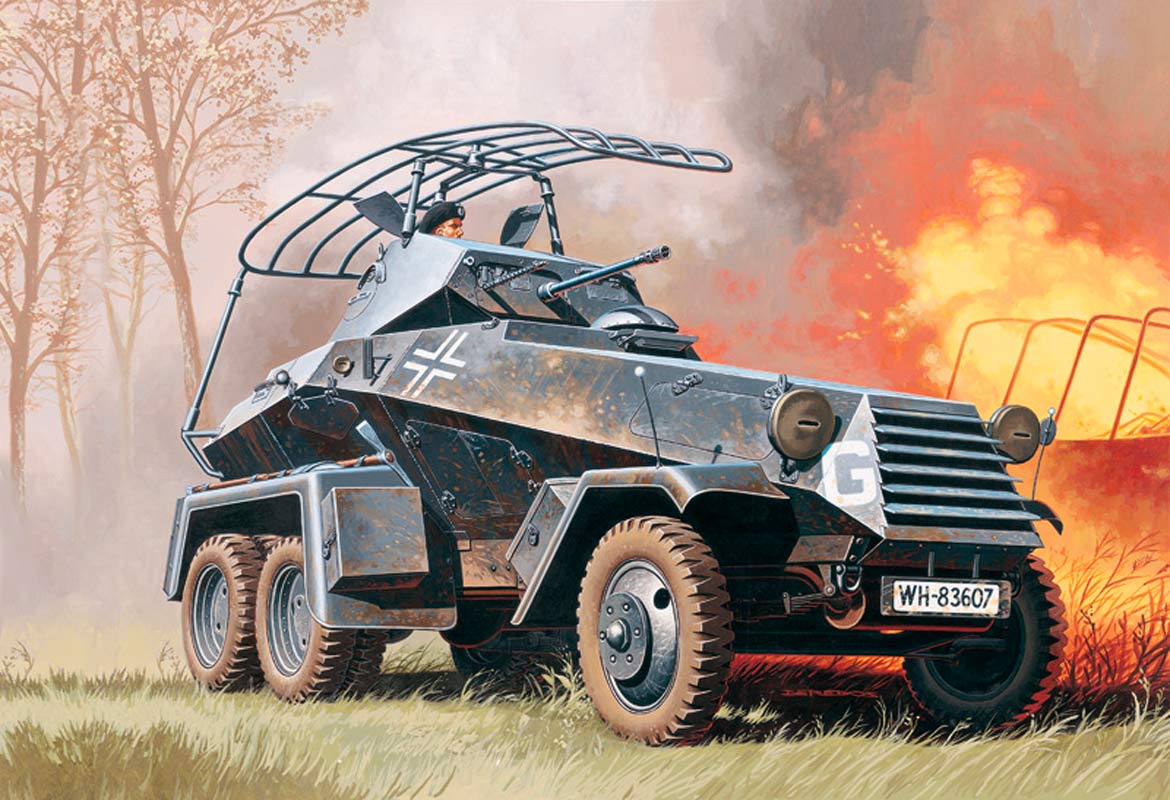 Italeri 1:35 Sd. Kfz. 232 6 Rad.- Modelbil