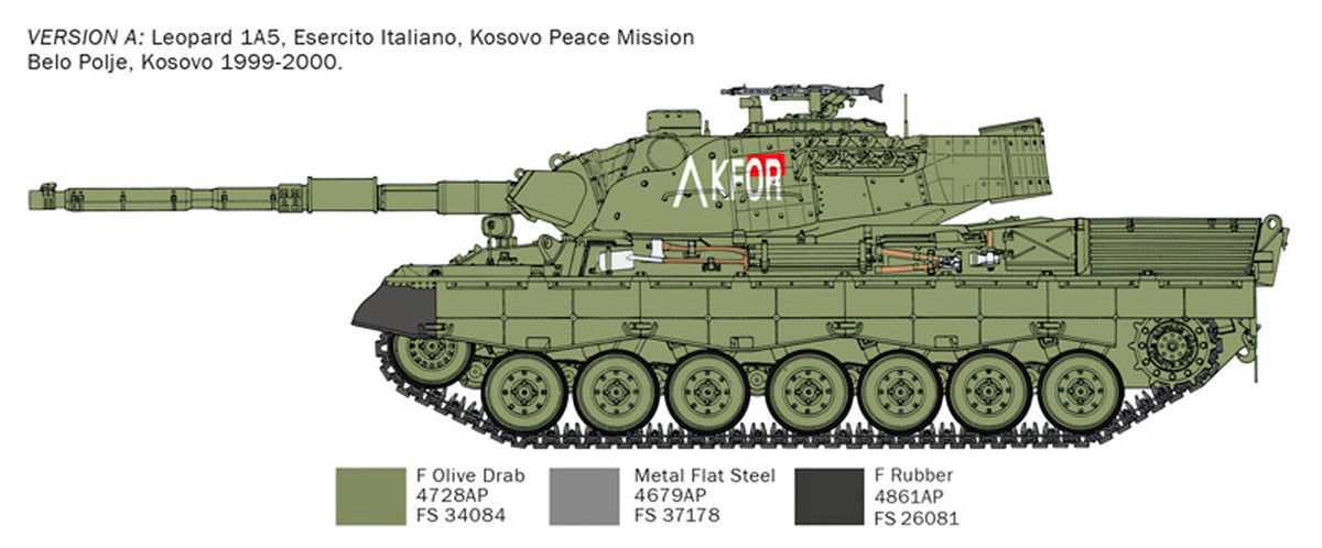 Italeri 1:35 Leopard 1 A5 - Modelkampvogn