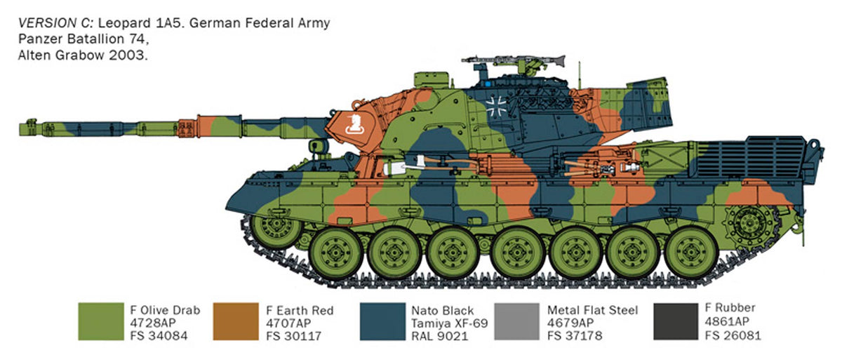 Italeri 1:35 Leopard 1 A5 - Modelkampvogn