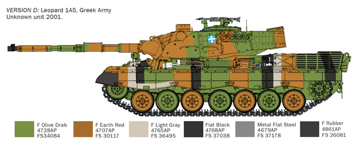 Italeri 1:35 Leopard 1 A5 - Modelkampvogn
