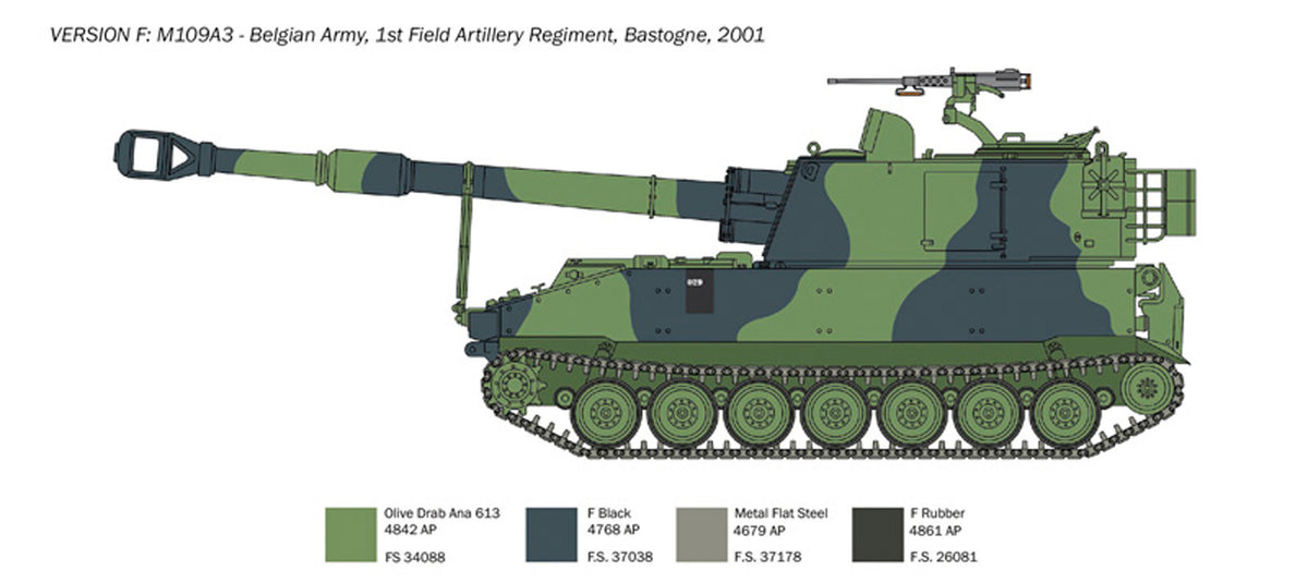 Italeri 1:35 M109 A2/A3/G - Modelkampvogn