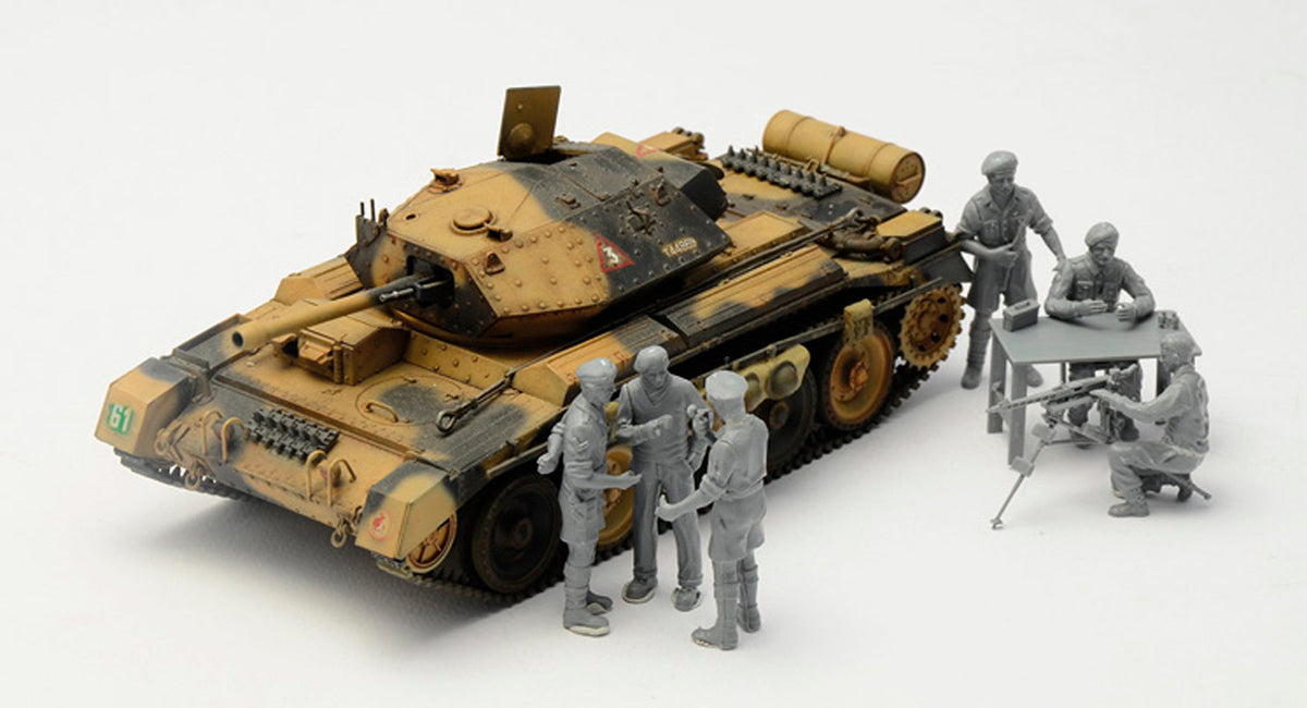 Italeri 1:35 Crusader Mk. III m. British besætning - Modelkampvogn