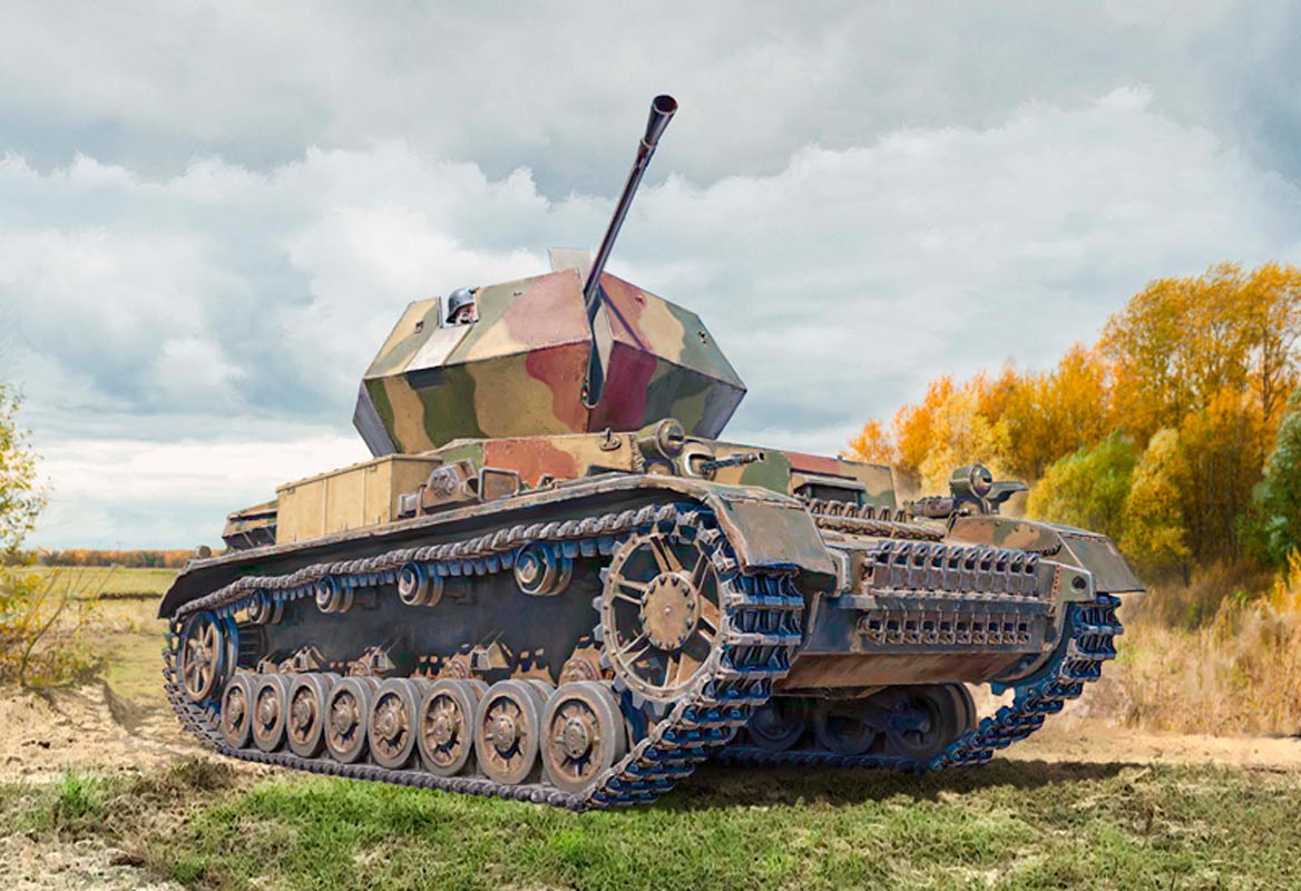Italeri 1:35 Flakpanzer IV Ostwind - Modelkampvogn