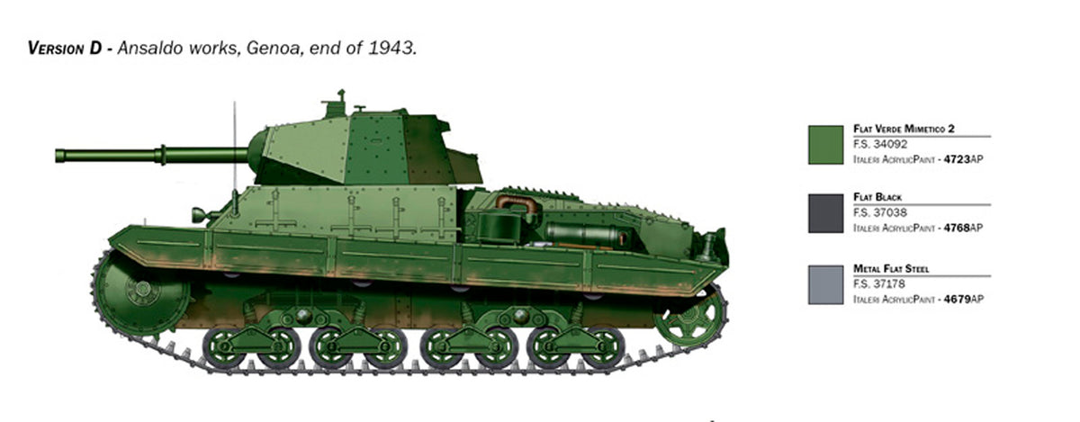 Italeri 1:35 Carro Armato P40 - Modelkampvogn