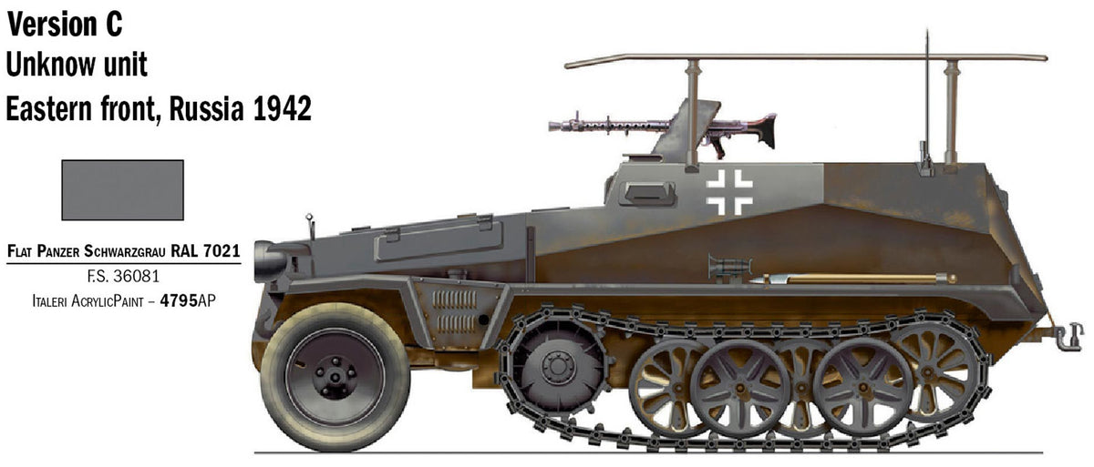 Italeri Sd.Kfz. 250/3 modelkampvogn