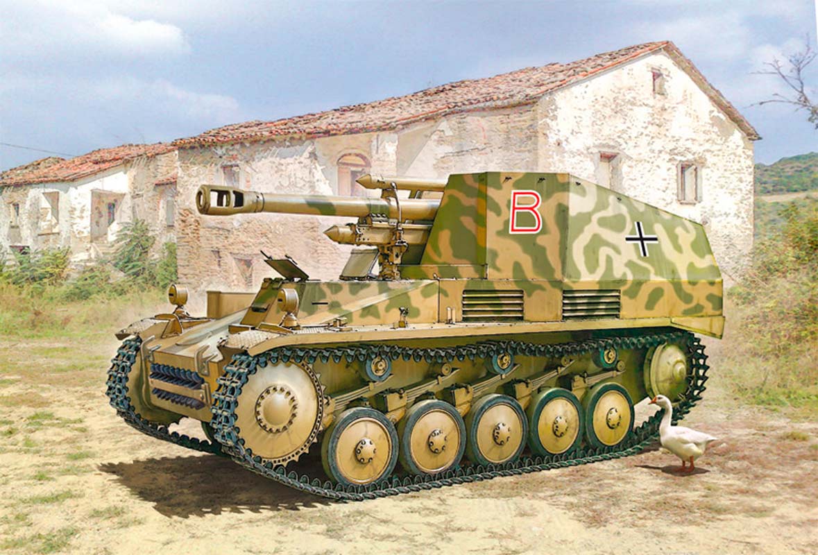 Italeri 1:72 SD.Kfz.124 Wespe - Model artillerisystem