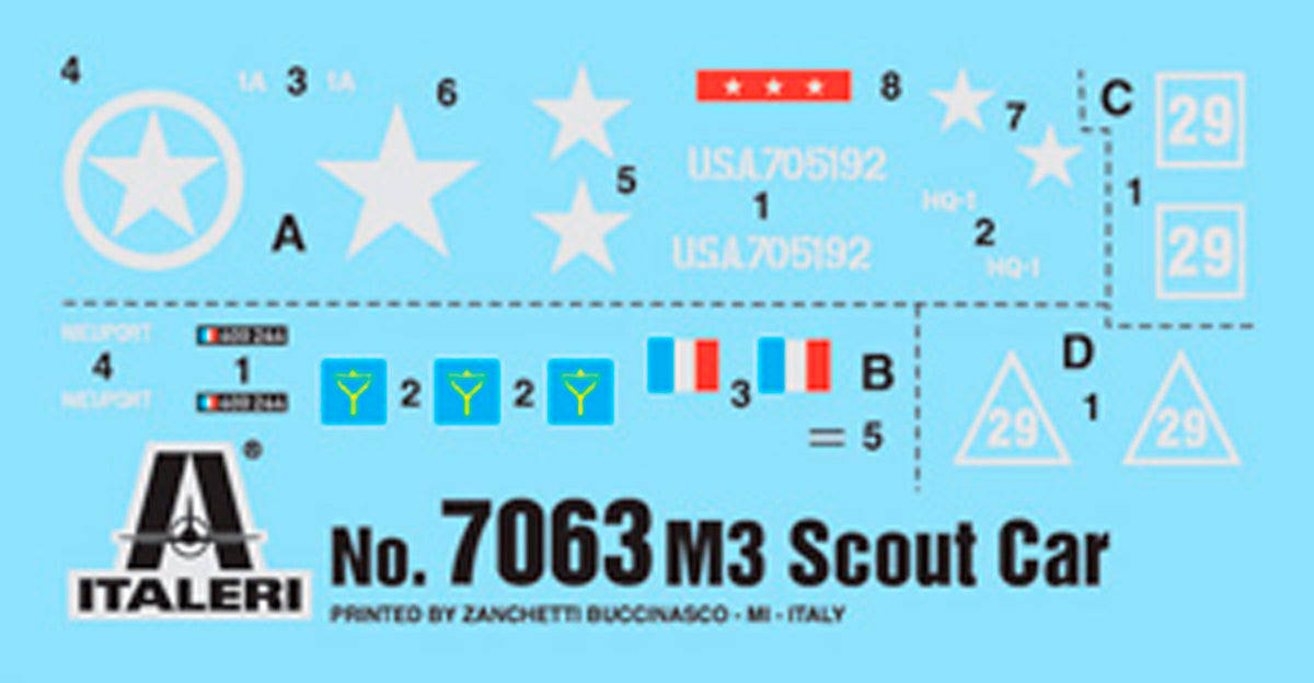 Italeri 1:72 M3A1 Scout Car - Modelbil