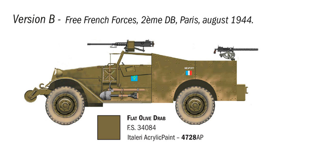 Italeri 1:72 M3A1 Scout Car - Modelbil