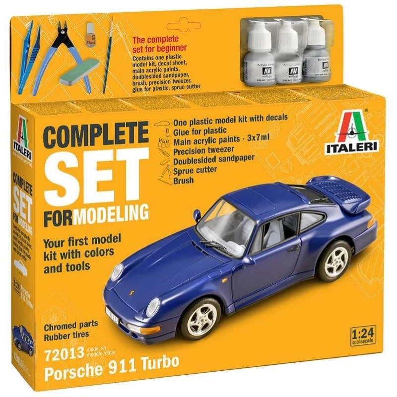 Italeri 1:24 Complete modeling set Porsche 911 Turbo - 1/24 Modelbil