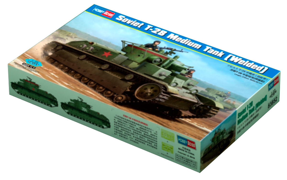 Hobby Boss Soviet T-28 Medium Tank 1:35 - Modelkampvogn