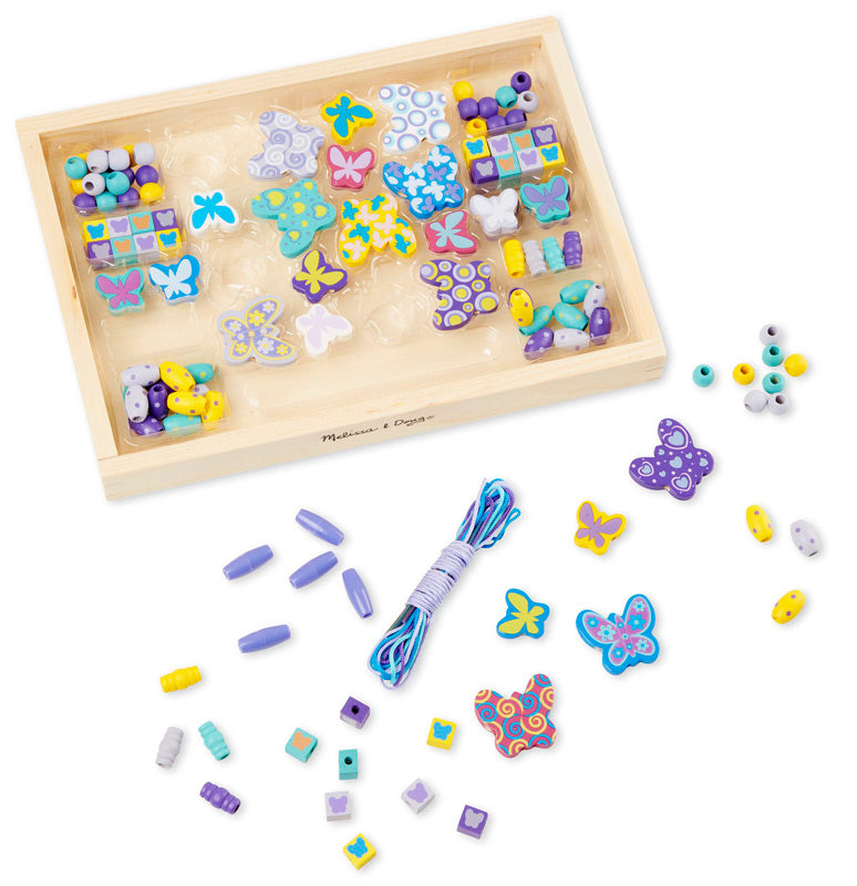 Sommerfugle træperler