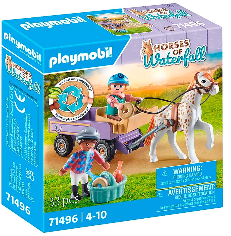 Playmobil 71496 Pony med vogn - Horses of waterfall