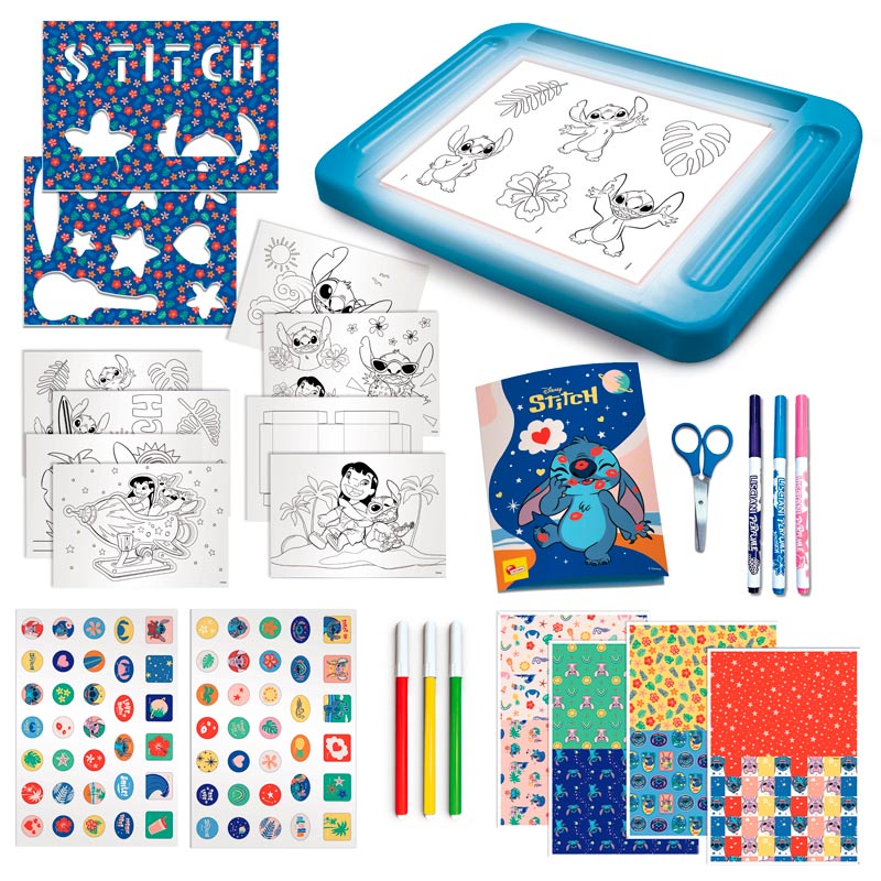 Stitch tegnetavle med lys