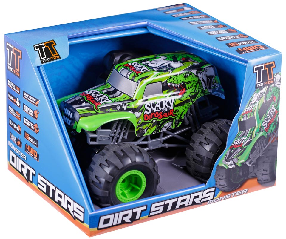 Tec-Toy fjernstyret Scary Monster bil (15 km/t) - 1:12