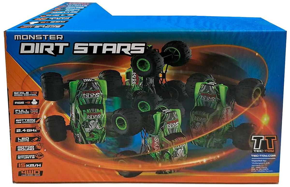 Tec-Toy fjernstyret Speed Monster bil (15 km/t) - 1:12