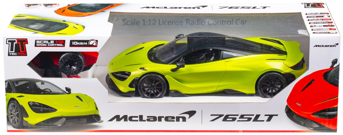 TEC-TOY McLaren 765LT R/C 1:12 (10 km/t) 2,4GHz 7,4V, metallic green