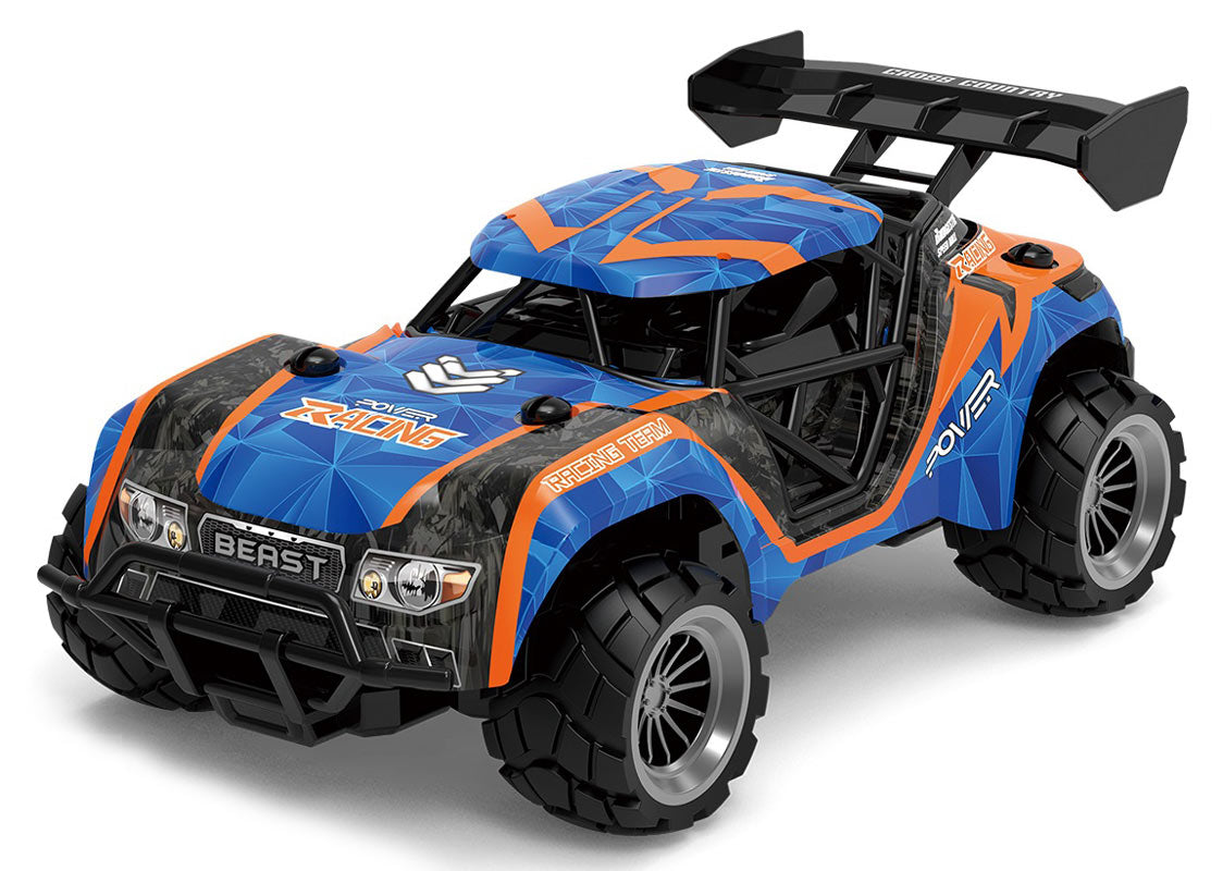 Tec-Toy Fjernstyret Speed Racing 1:18 (10 km/t), Blå og Orange