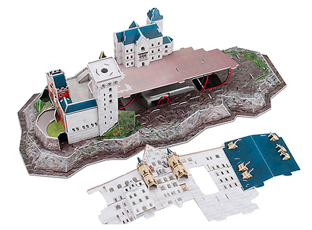 Revell 3D puslespil m. LED - Neuschwanstein slot