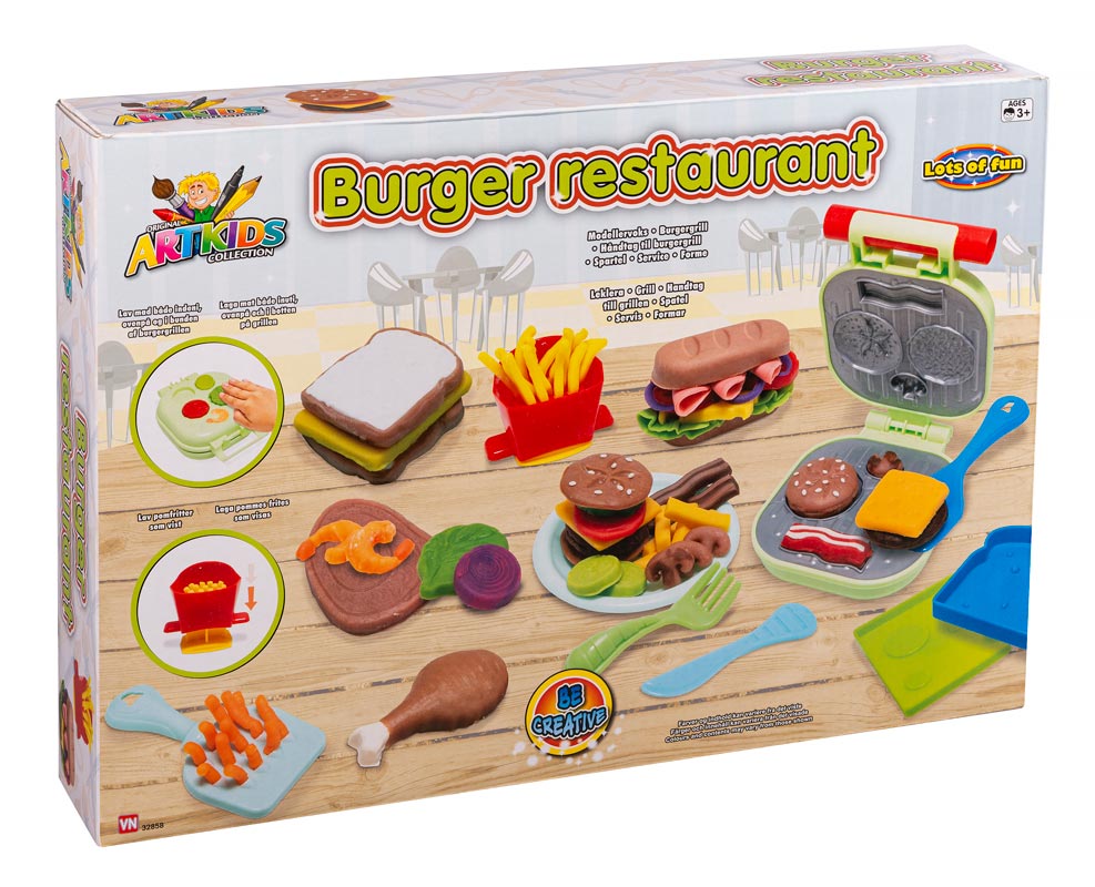 Artkids Burger restaurant modellervokssæt