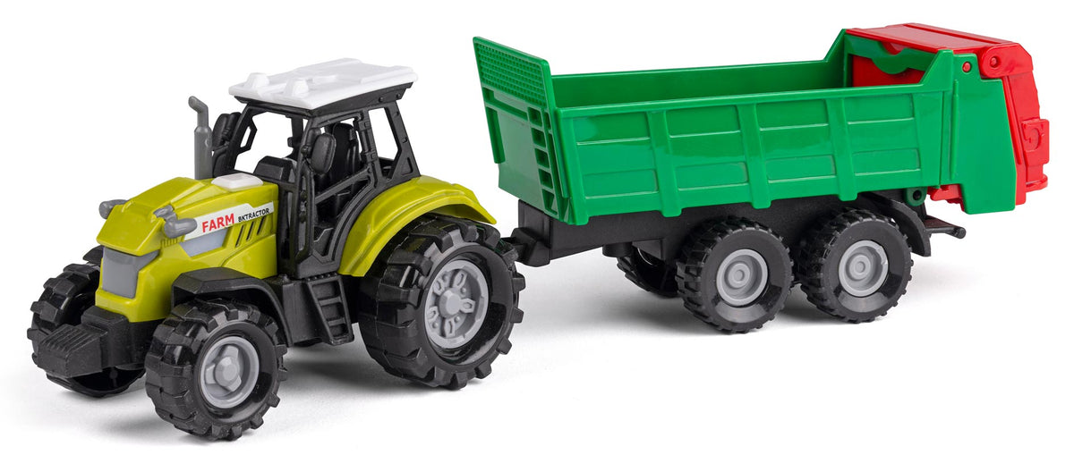 Bull traktor med gyllevogn
