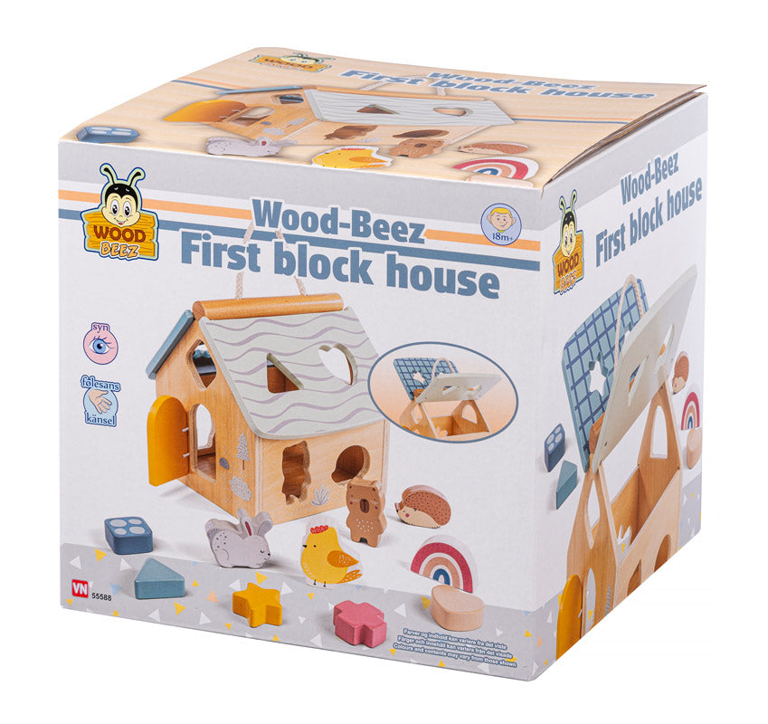 Wood Beez Put-i-hus med dyr