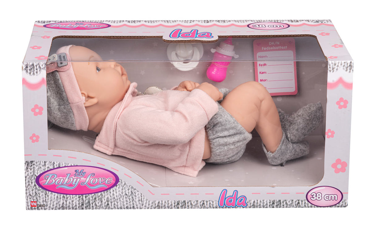 My Baby Love dukke - Ida med gråt og lyserødt tøj