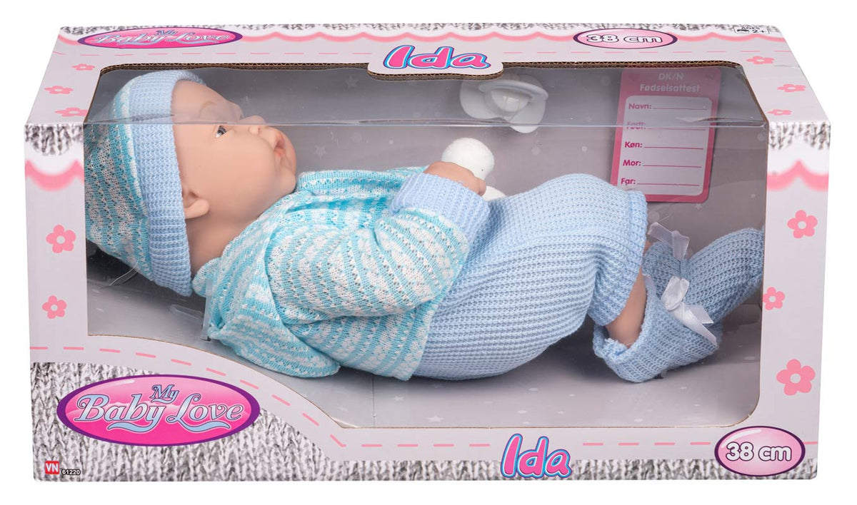 My Baby Love dukke - Ida med lyseblåt tøj