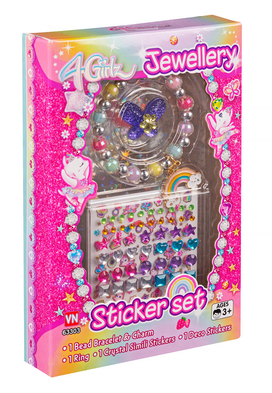 4-Girlz armbånd og stickers
