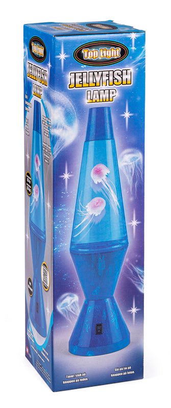 Stor lampe med jellyfish og LED lys