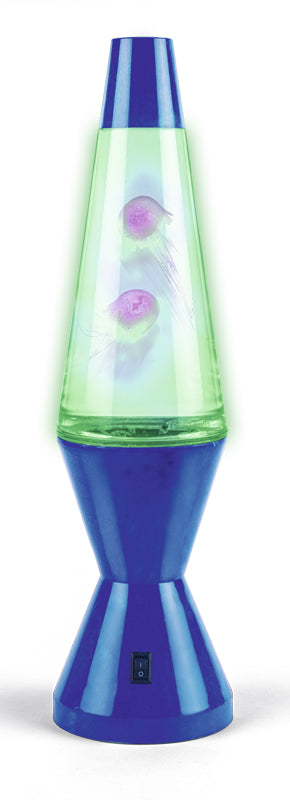 Stor lampe med jellyfish og LED lys