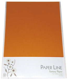 Fantasy A4 karton 10 stk 180g - Orange