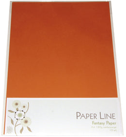 Fantasy A4 karton 10 stk 180g - Mørk orange