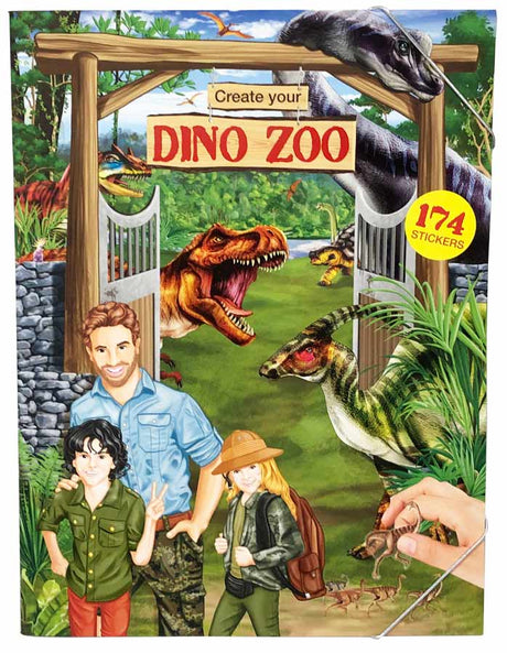 Create your Dino ZOO Stickersæt - 174 stickers