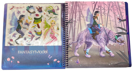 Fantasy Friend malebog med stickers