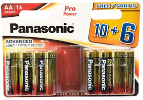 Panasonic AA batterier 16 stk.