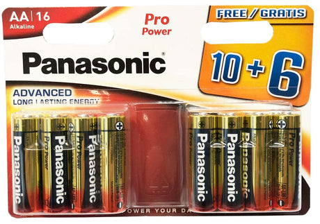 Panasonic AA batterier 16 stk.