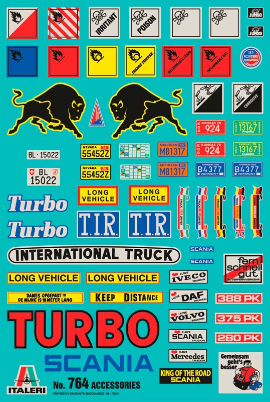 Italeri Lastbil tilbehør sæt - Truck stop accessories 1:24