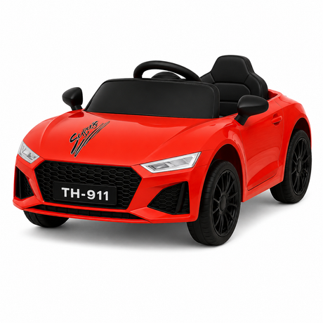 Audi RS Elbil til Børn - Rød Cabriolet 6V med Lyd & Lys