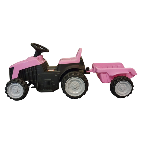 El Traktor til Børn 6V – Pink