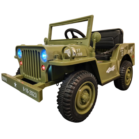 El Jeep Willy 12V til Børn – Grøn