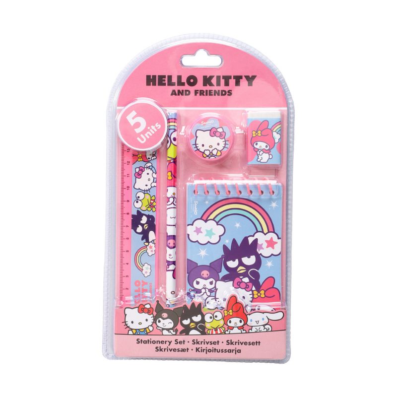 Hello Kitty skrivesæt – 5 dele