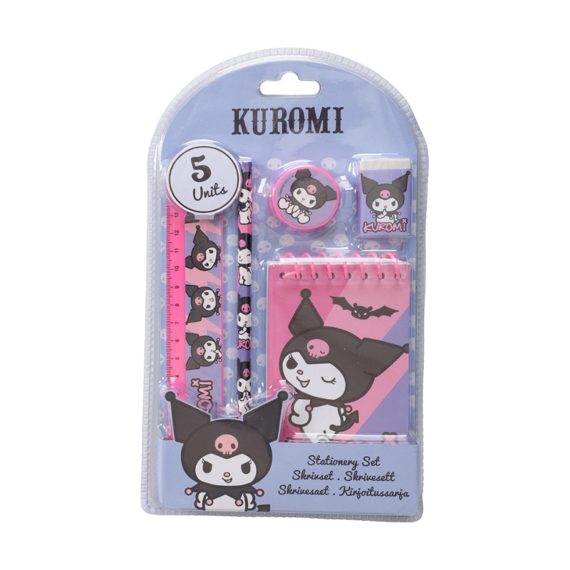 Kuromi skrivesæt – 5 dele