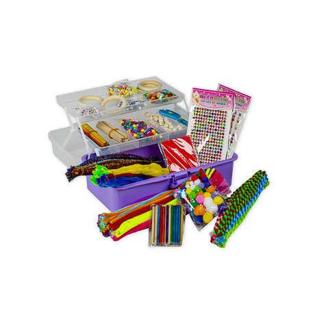Hobby Box Lilla Kreativ Kasse ca 1700 Dele