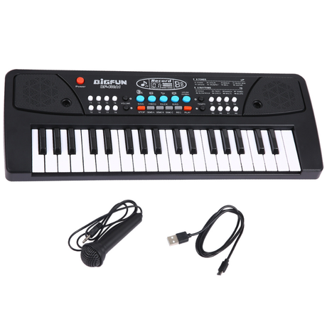 37 Tangenters Keyboard Til Børn Med Mikrofon