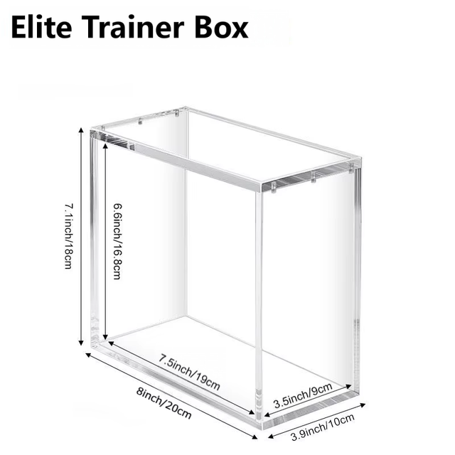 Akryl Display Box til Pokémon Elite Trainer Box (ETB) med UV-beskyttelse